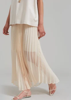 Kaya Pleated Maxi Skirt