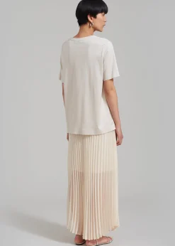 Kaya Pleated Maxi Skirt