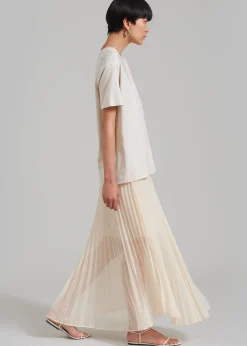 Kaya Pleated Maxi Skirt