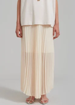 Kaya Pleated Maxi Skirt
