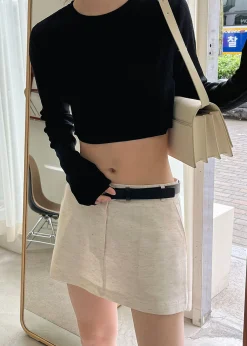 Kaz Cropped Knit Top