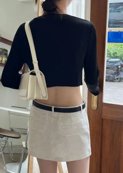 Kaz Cropped Knit Top