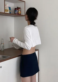 Kaz Cropped Knit Top