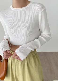 Kaz Cropped Knit Top