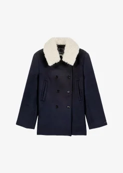 Kimmo Faux Fur Collar Peacoat