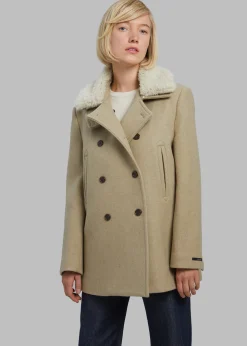 Kimmo Faux Fur Collar Peacoat