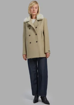 Kimmo Faux Fur Collar Peacoat