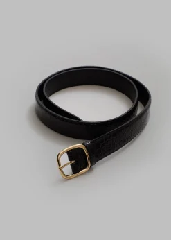 Kyron Croc-Effect Belt