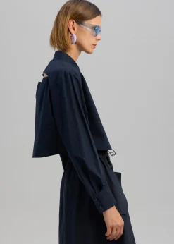 Lara Open Shoulder Cropped Shirt