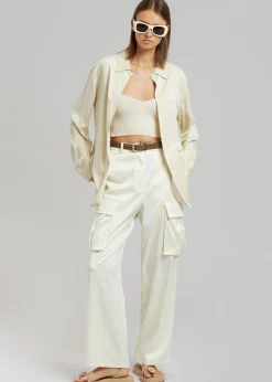 Lauren Silky Cargo Pants