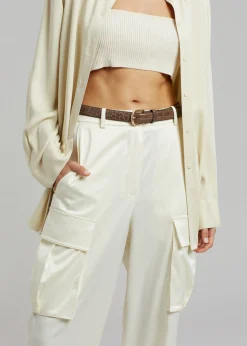 Lauren Silky Cargo Pants