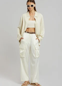 Lauren Silky Cargo Pants