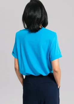Lena Padded Shoulder Tee