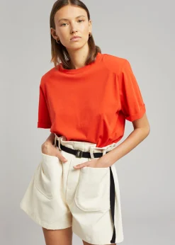 Lena Padded Shoulder Tee