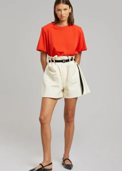 Lena Padded Shoulder Tee