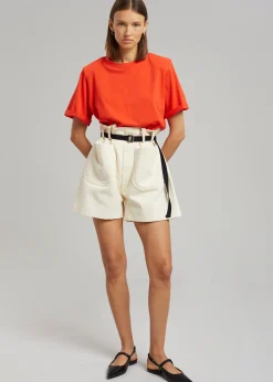 Lena Padded Shoulder Tee