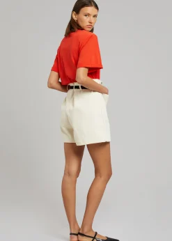 Lena Padded Shoulder Tee