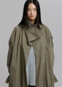 Lottie Wing Collar Trench Coat