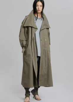 Lottie Wing Collar Trench Coat