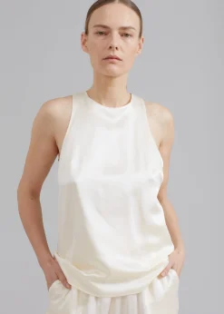 Loulou Studio Estor Silk Tank Top