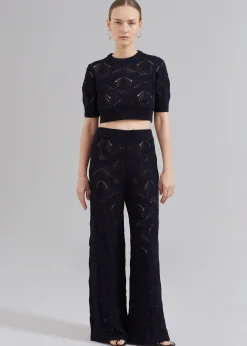 Loulou Studio Jaro Crochet Cropped Top