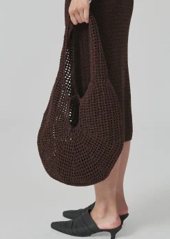 Low Classic Crochet Hobo Bag