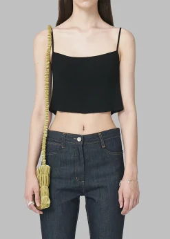 Low Classic Knitted Sleeveless Crop Top