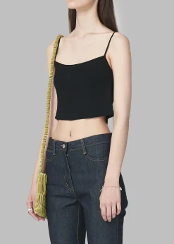 Low Classic Knitted Sleeveless Crop Top