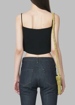 Low Classic Knitted Sleeveless Crop Top