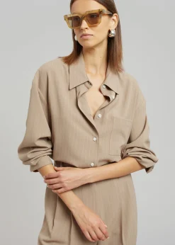 Lui Fluid Pinstripe Shirt