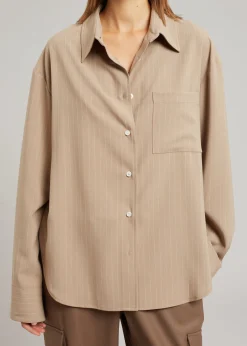 Lui Fluid Pinstripe Shirt