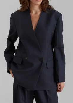Lyxe Collarless Blazer