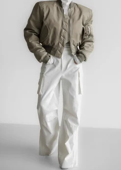 Mati Cropped Padded Bomber
