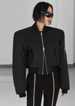 Mati Cropped Padded Bomber