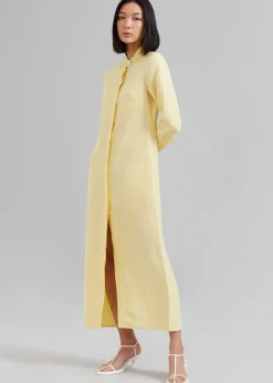 Matin Collarless Shirt Dress
