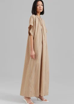 Matteau Button Front Djellaba Dress