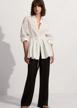 Matteau Embroidered Drawcord Tunic