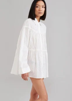 Matteau Embroidered Drawcord Tunic