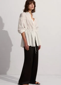 Matteau Embroidered Drawcord Tunic