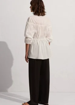 Matteau Embroidered Drawcord Tunic