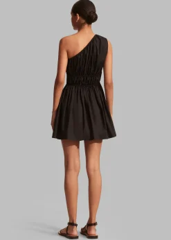 Matteau Shirred One Shoulder Mini Dress