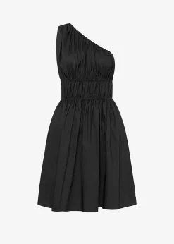 Matteau Shirred One Shoulder Mini Dress