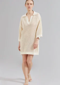 Nanushka Siya Long Sleeve Collared Dress