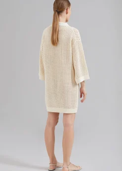 Nanushka Siya Long Sleeve Collared Dress