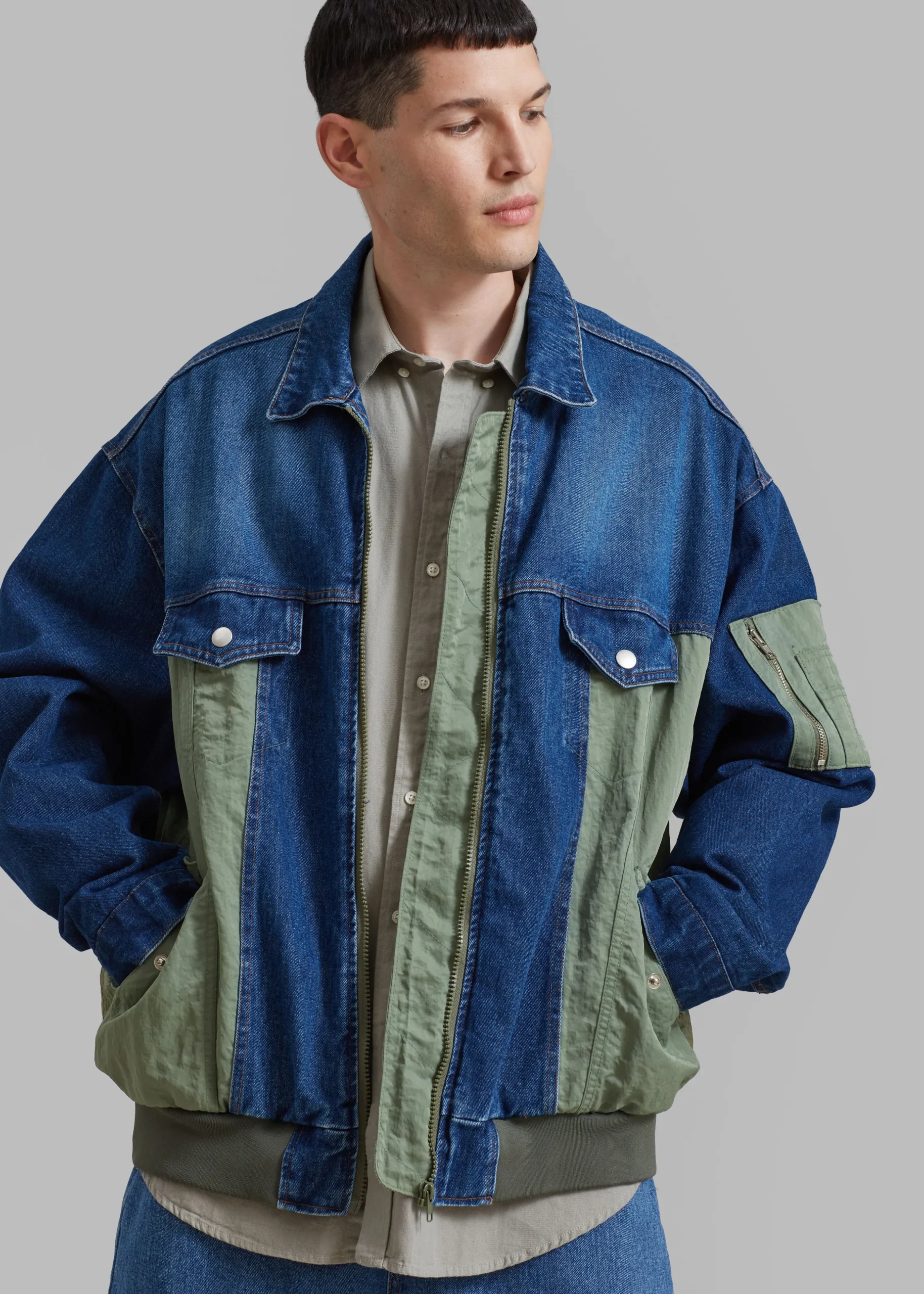 Nash Denim Color-Block Jacket