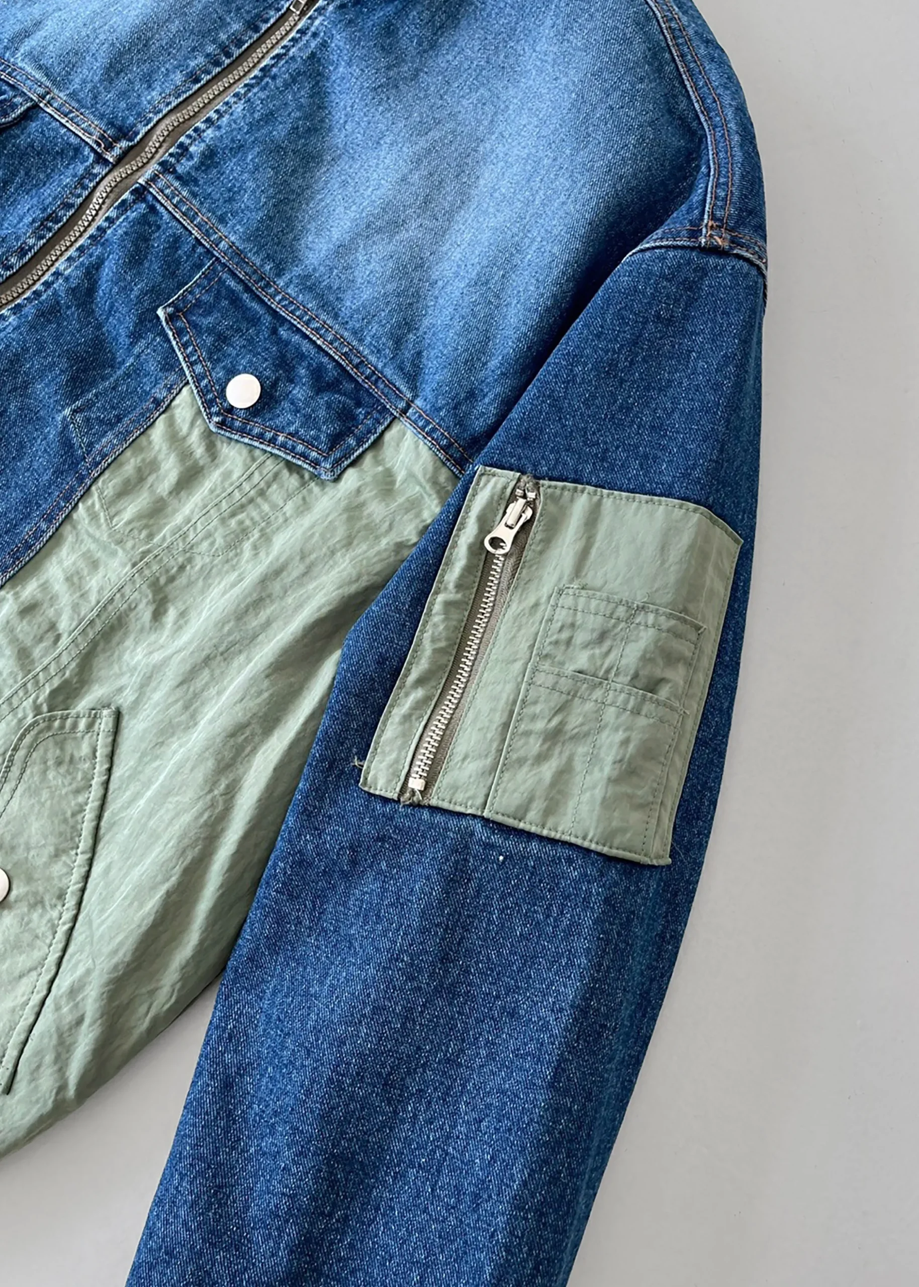 Nash Denim Color-Block Jacket