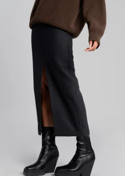 Neasi Wool-Blend Pencil Skirt