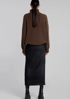 Neasi Wool-Blend Pencil Skirt