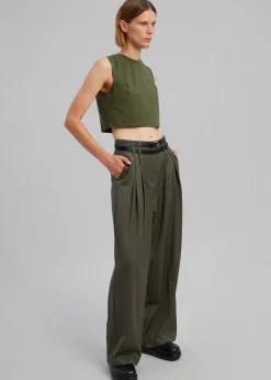 Nellie Belted Pleated Pants
