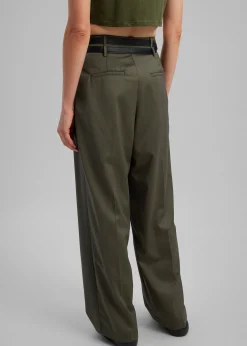 Nellie Belted Pleated Pants